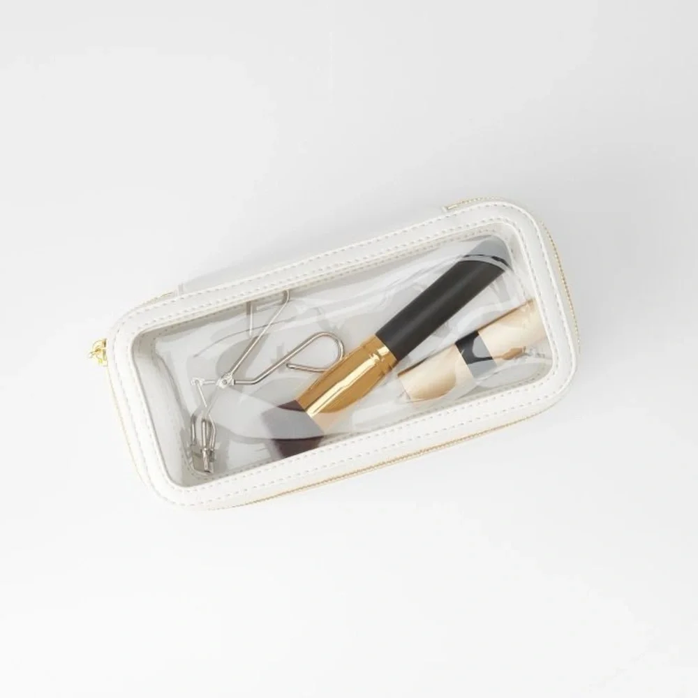 Mark & Graham Clear Travel Cosmetics Case / no embroidery